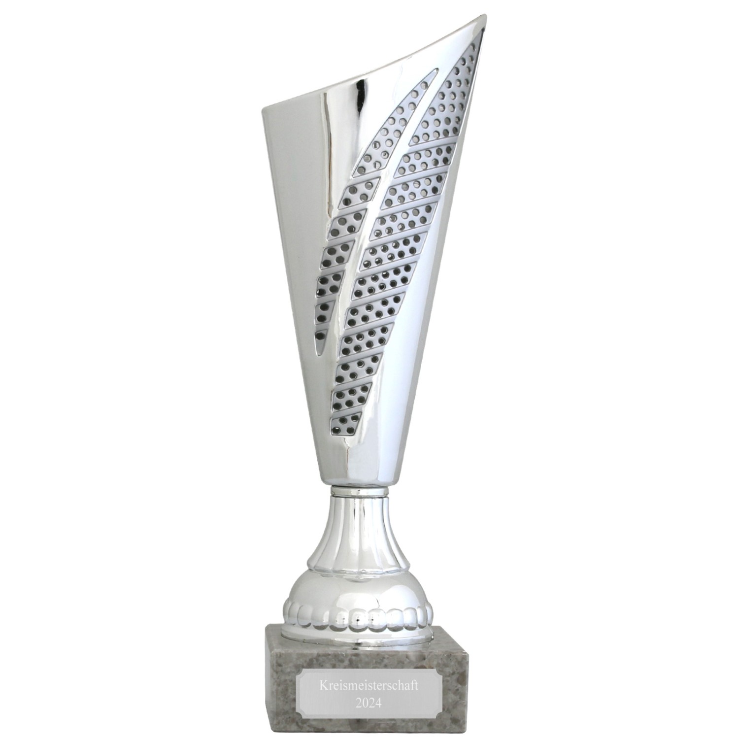 0. Foto Pokal Menton Silber Trophäe 25cm mit Gravur