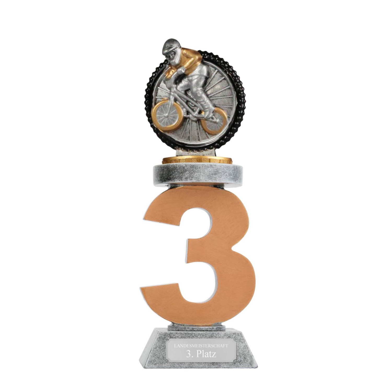 0. Foto Pokal BMX Downhill Radsport Serie VILLON Trophäe mit Gravur (Motiv: Platz 3)