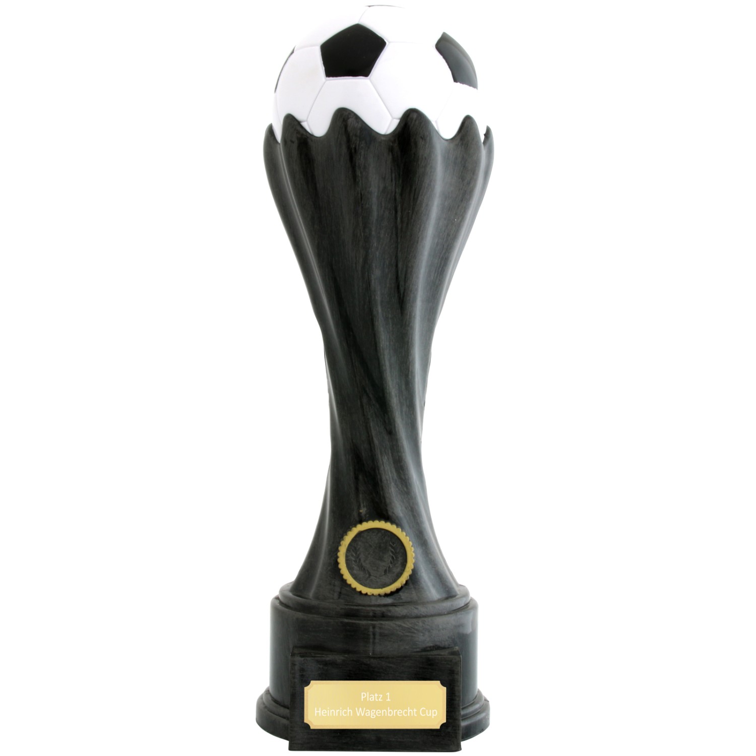0. Foto Fußball Pokal Trophäe LILLE 5 mit Gravur *Restposten* (Größe: 15 cm)