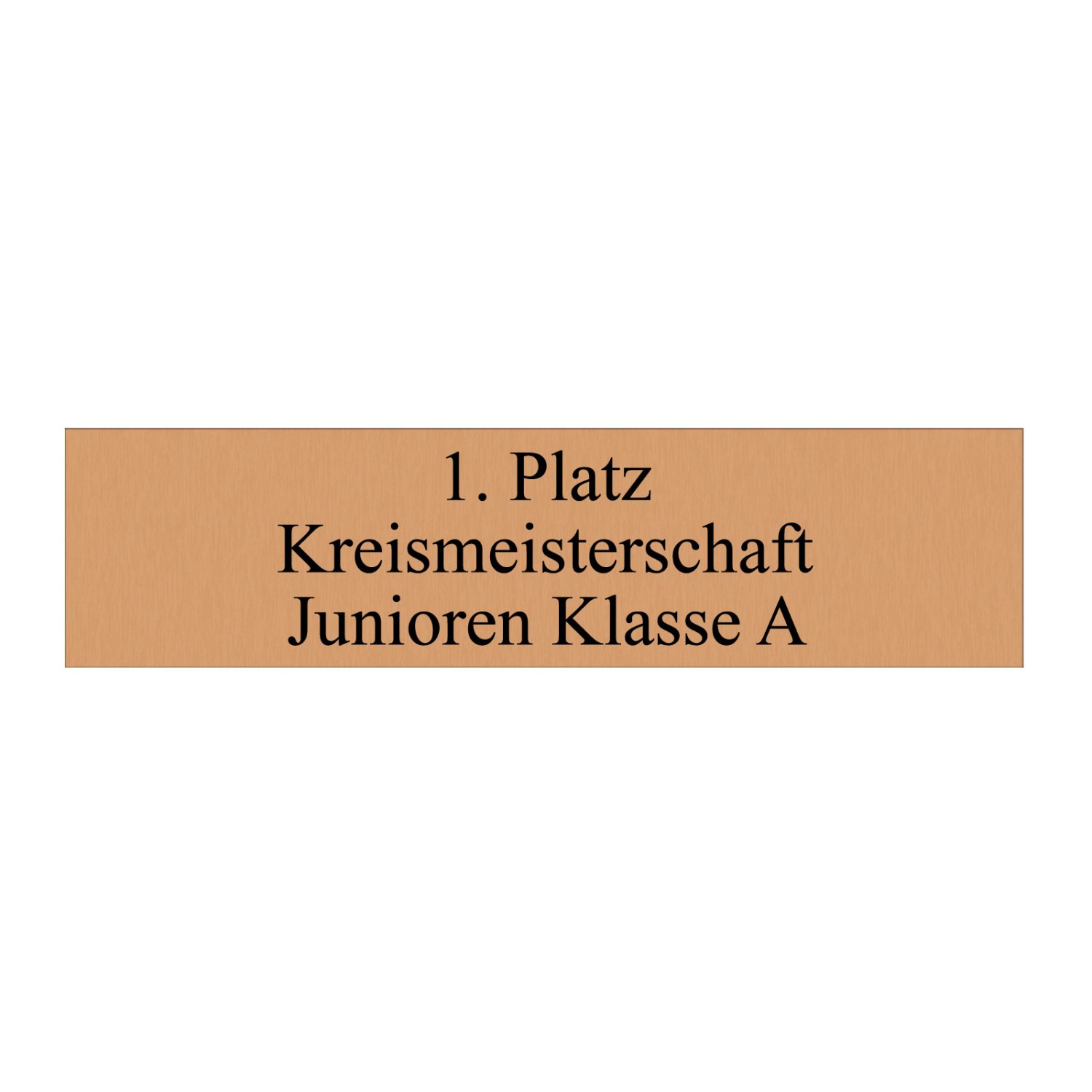 Gravurplatte Gold 80x20 mm 0,4mm Text Schwarz XL selbst gestalten Bronze Text Schwarz