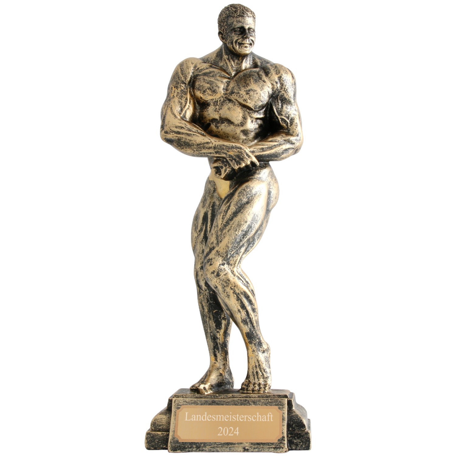 0. Foto Pokal Figur Bodybuilding Bodybuilder Trophäe mit Gravur