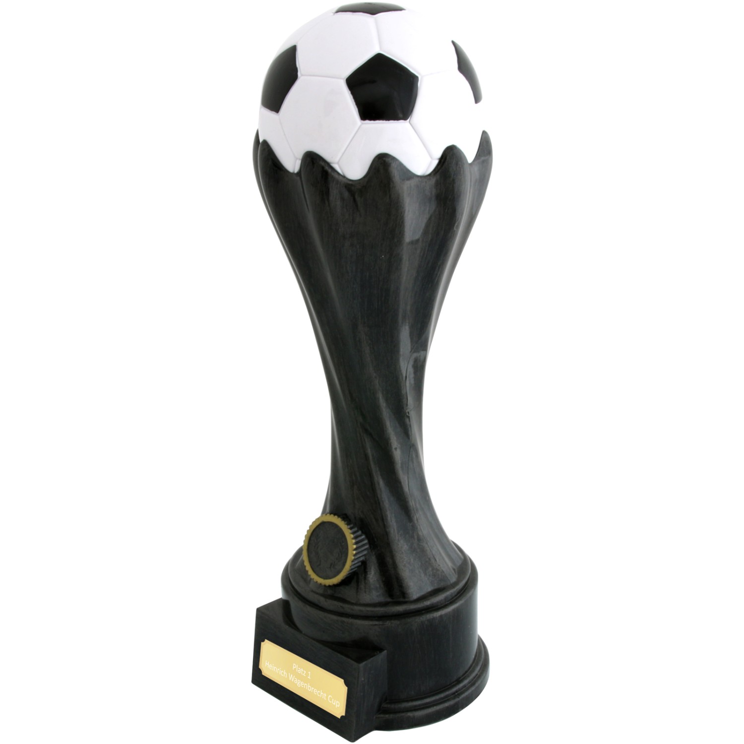 2. Foto Fußball Pokal Trophäe LILLE 5 mit Gravur *Restposten* (Größe: 15 cm)